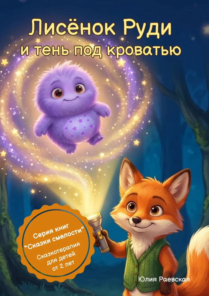 Обложка: Лисёнок Руди и Тень под кроватью